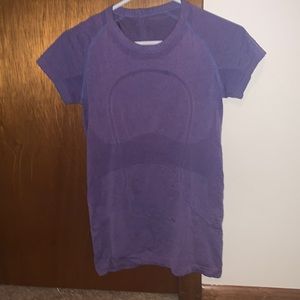 lululemon purple active loose fit tee size 6